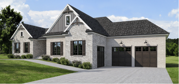 Front rendering of 1717 Ledgestone Way