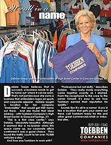 Rather rent retail space? Debbie Teepe of Embroid Me chose to locate her business in Toebben's High Street Center in Crescent Springs, KY. 