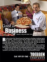 Click on the ad above to find out how being at the Crestville Shopping Center is good business for LaRosa's Pizza.