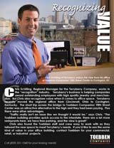 Chris Schilling of the TerryBerry Company moved his office from Cincinnati to Toebben's Fifth Street Center. Click on image to read more.